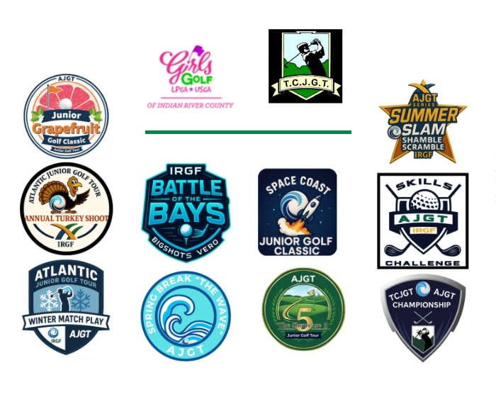 Golf event logos